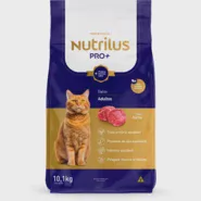 Ração Nutrilus Pro+ Carne para Gatos Adultos - 10,1Kg