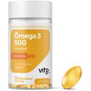 Suplemento Vitz Pet Ômega 3 500 Sabor Carne 900 mg para Cães e Gatos - 30 Cápsulas