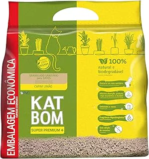 Katbom Granulado Sanitário Econômico Capim Limão 6kg
