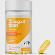 Suplemento Vitz Pet Ômega 3 1000 Sabor Carne 1620 mg para Cães e Gatos - 30 Cápsulas