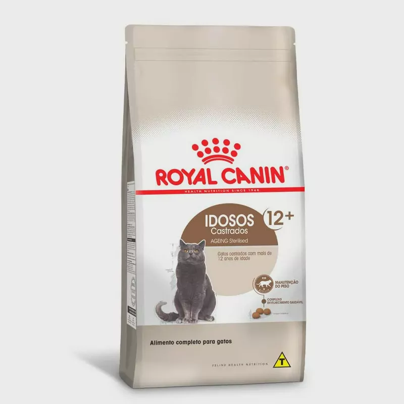 Ração Royal Canin para Gatos Adultos Castrados Acima de 12 anos